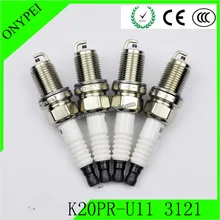 4 шт./партия Свеча зажигания K20PR-U11 3121 для Chevrolet Volvo Mazda Suzuki Subaru Mitsubishi K20PR U11 K20PRU11