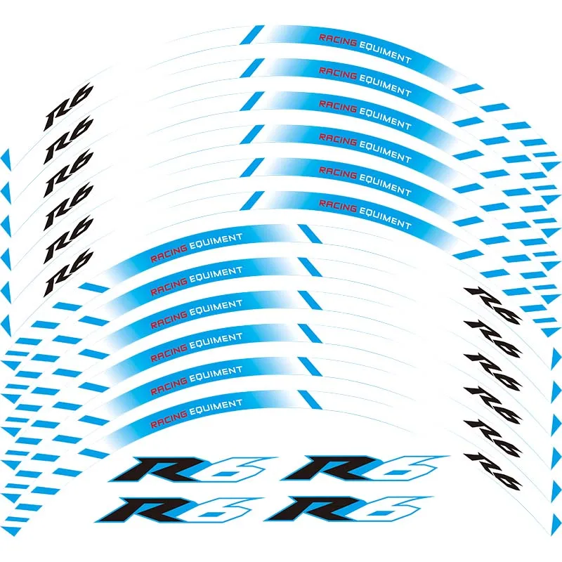 Мотоцикл Наклейка для колес 1" отражающие наклейки ободная лента велосипед автомобильный Стайлинг для YAMAHA YZF R6
