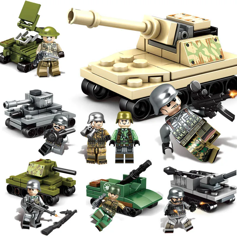 

759PCS M4 Sherman Medium Tank Building Blocks Compatible Legoed Empire Empires of steel Blokcs Military Series Toys Bricks