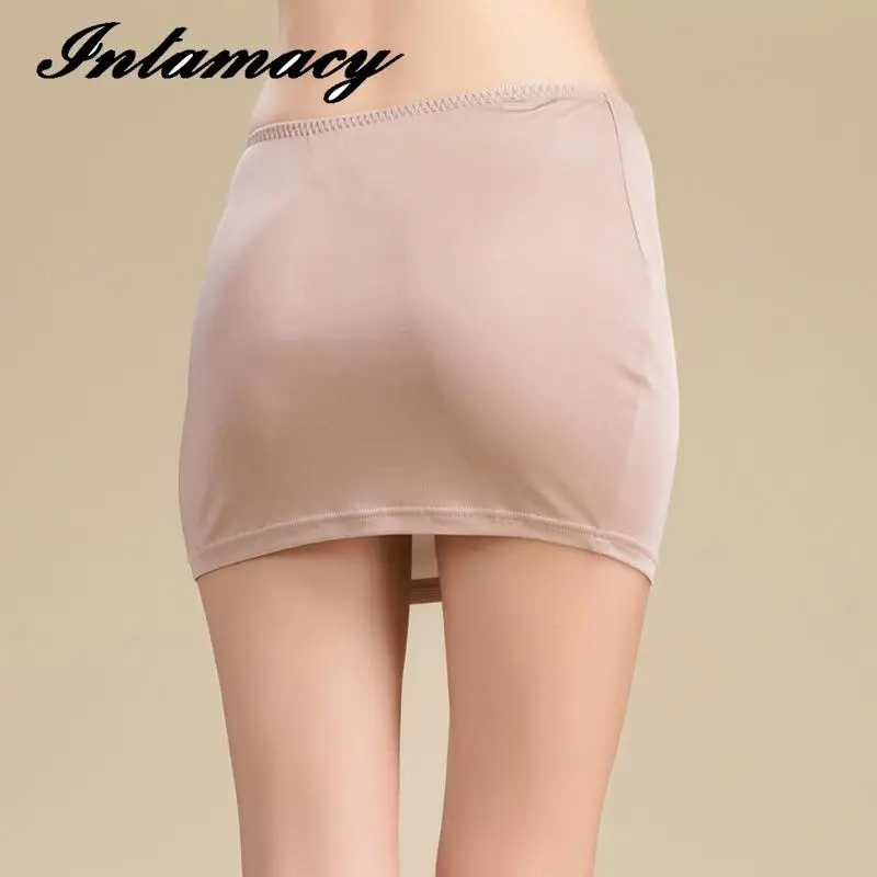 New Silk Bag Hip Skirt Female Summer Silk Skirt 100% Silk Anti Slip Backing
