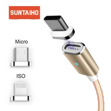 Suntaiho Magnetic Cable Fast Charge USB Type C Nylon Braided For Samsung Galaxy S9 S8 Huawei P20 Type C Cable USB C for Macbook Suntaiho Magnetic Cable Fast Charge USB Type C Nylon Braided For Samsung Galaxy S9 S8 Huawei P20 Type C Cable USB C for Macbook