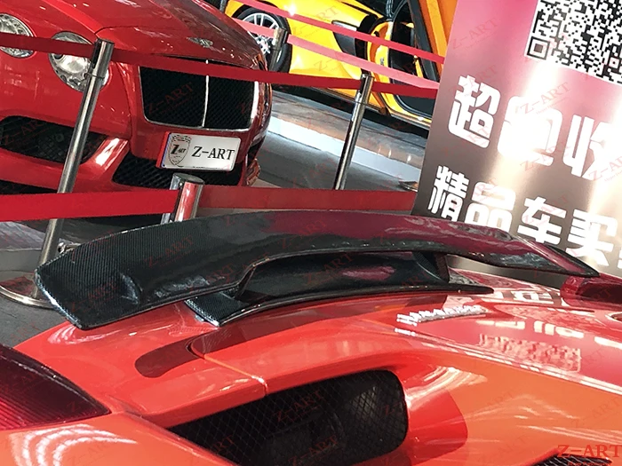Z ART заднее крыло из углеродного волокна для Ferrari 458 высокое качество задний