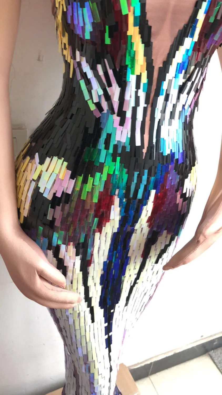 Big Promo IpaTK Colorful Sequins Long Dress Women's Evening Party Wear Luxurious Stretch Dress Prom Birthday Celebrate Female Singer Dresses Big Promo IpaTK Colorful Sequins Long Dress Women's Evening Party Wear Luxurious Stretch Dress Prom Birthday Celebrate Female Singer Dresses