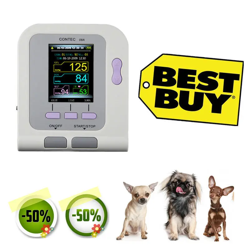 

Digital VET Veterinary Blood Pressure Monitor+BP Cuff For Dog/Cat/Pets + Probe