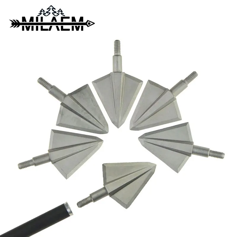 

3/6pcs 136Gr Archery Blade Arrowhead 17-4PH Solid Target Point Arrow Tips Integrated Shooting Arrow Shaft Accessories