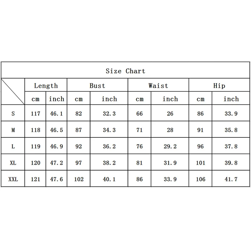 size table