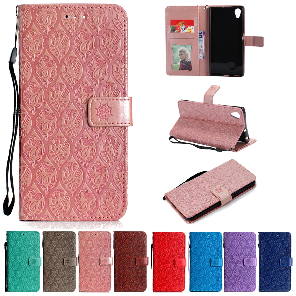 Чехол из искусственной кожи для Sony Xperia X XA XA1 Plus Ultra XZ XZ1 XZ4 Compact XZ3 C6 XA3 Z6 Flower