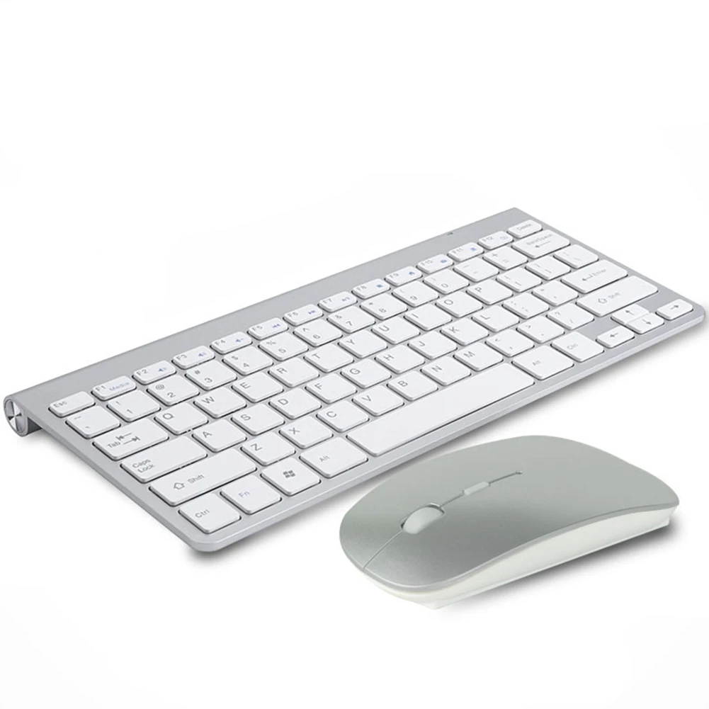 

Wireless Keyboard and Mouse Combo Ultra Slim Full Size Rechargeable 2.4G Wireless Keyboard Silent Mouse Set