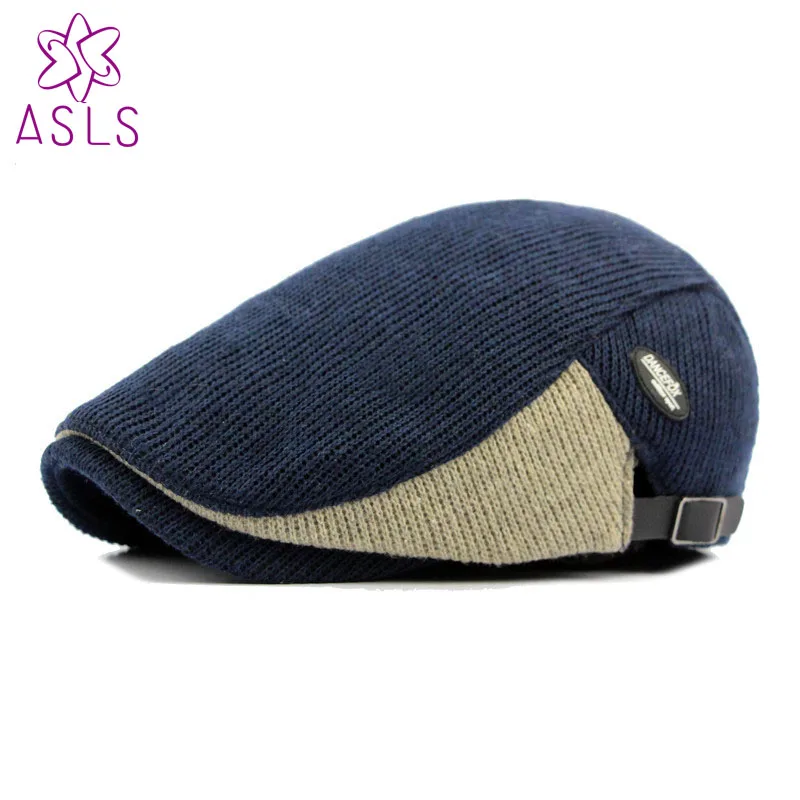 

Wh New Cotton Hat wholesale British Adjustable Style Men's pure duck tongue forward Hat Beret