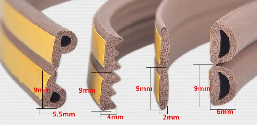 5 м E Тип дерево окна двери поролон самоклеющиеся уплотнительные полосы уплотнитель