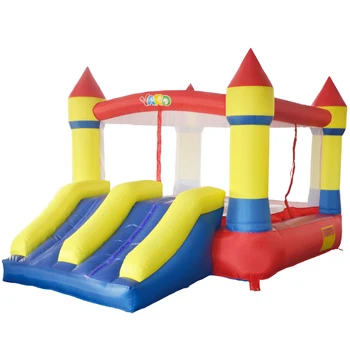 YARD PVC Inflatable Trampolines Bouncy Castle Children Safe Smooth With Blower Dual Slides Bounce House Inflatable Trampolines outdoor games pvc inflatable bouncy castles for children with blower