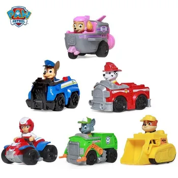 

Paw Patrol Puppy Patrol Dog car patrulla canina Toys Anime Figurine Car Plastic Toy Action Figure model Children Gifts toys