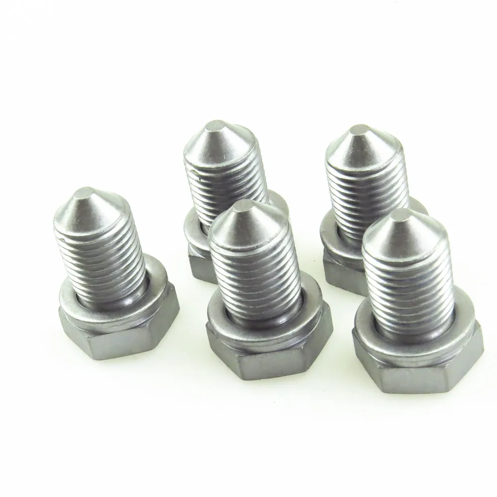 HONGGE 5 Pcs Engine Oil Pan Drain Screws For VW Eos Golf MK4 CC Jetta 4
