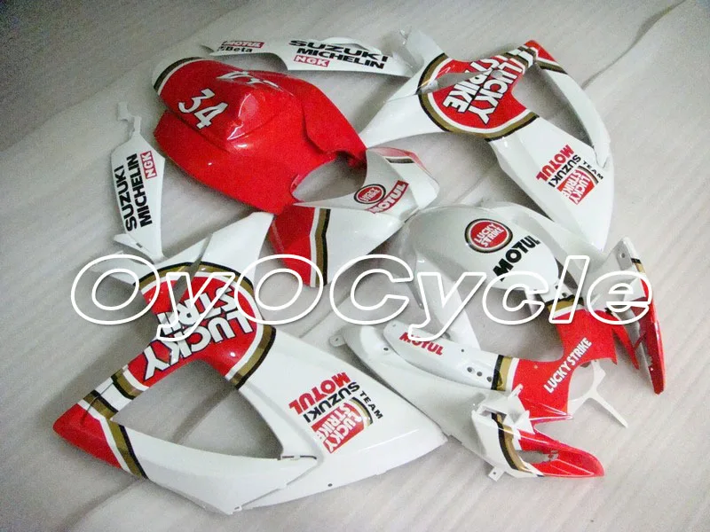 

For 06-07 Suzuki GSXR600 GSXR750 K6 K7 GSXR 600 750 Injection Motorcycle ABS Fairing Bodywork Kit 2006 2007 Red White