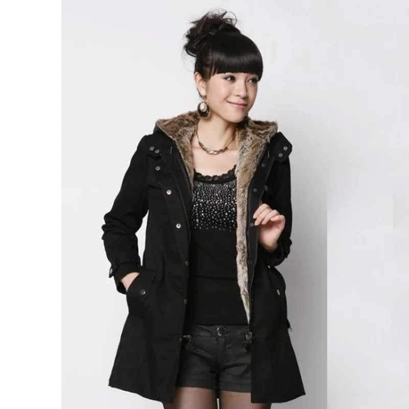 

Women Fashion Parka Jacket Coat 2017 New Winter Long Section Thick Slim Jacket Coat Female Overcoat