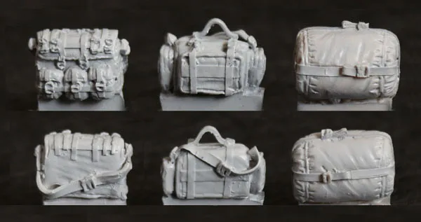 

1/35 Resin Model Modern military backpack model Vehicle supply package B (3Pack)