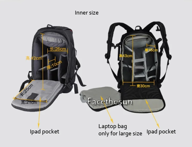 DSLR SLR Camera Travel Backpack Bag Carden K7-7