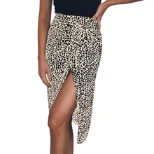 Модная женская новинка года, леопардовая повязка, облегающая короткая юбка со шнуровкой, Соблазнительные мини-юбки, Повседневные Вечерние юбки для свиданий, короткая юбка