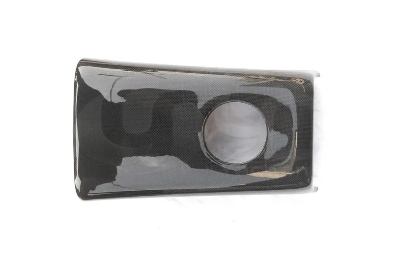 2008-2015 Nissan R35 GTR CBA DBA Rear Armrest Cup Holder Surround Cover Trim DCF Plain Weave Glossy Finish (1)