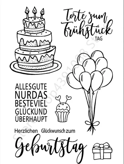 

German Transparent Clear Silicone Stamp Seal DIY Scrapbooking photo Album Decorative Clear Stamp