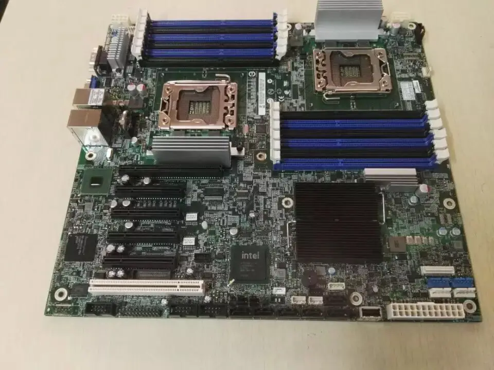 Применяется для Intel S5520HC двойной 1366X58 5520 Серверная системная плата Поддержка Ксеон 6-ядерный ECC REG DDR3 с оперативной памятью 12 памяти слотов для карт
