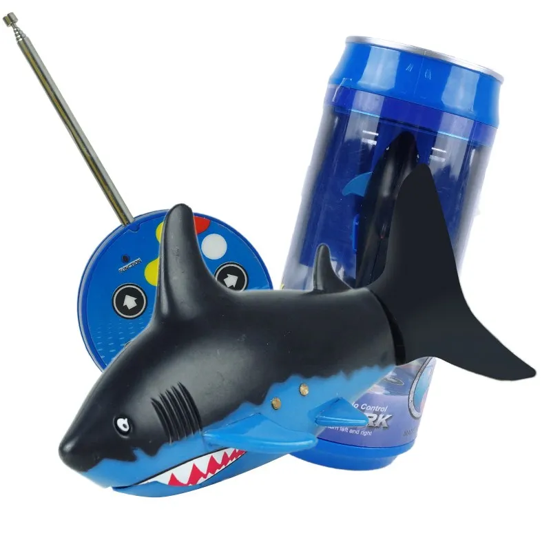 Remote Control Toys 27/40Mhz Mini RC Shark 3CH RC Submarine With USB Remote Control Fish Boat toy for Children Gift