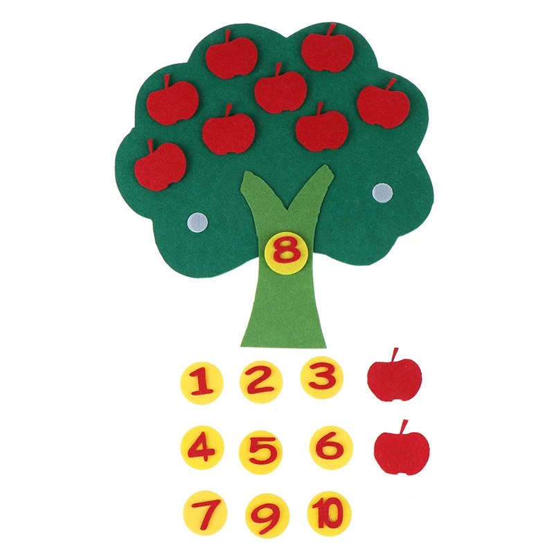 

Montessori Kindergarten manual Teaching Aids Apple Trees Math Toys Teaching Diy Weave cloth Early Learning Education Toys