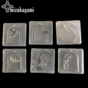

1pcs UV Beautifully Resin Jewelry Liquid Silicone Mold Cage Charms Pendant Molds For DIY Intersperse Decorate Making Jewelry
