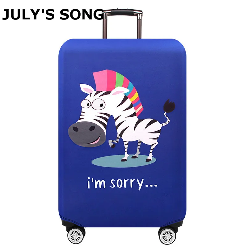 JULY'S SONG эластичный багажный Защитный чехол тележка пылезащитный чехол для 18-32 дюймов багажник чемодан чехол дорожные аксессуары