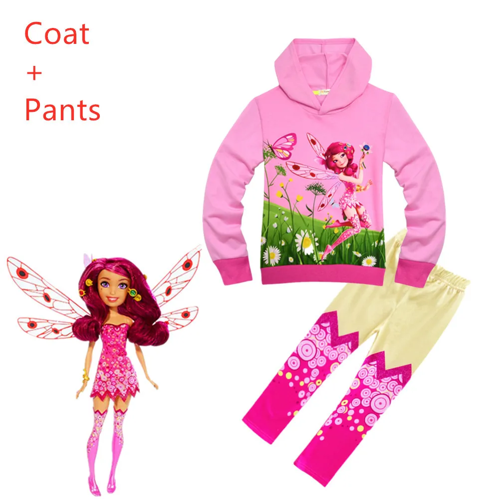 

Children Clothing Sets Girls Hoodies Set Mia Halloween Cosplay Costumes Mia and me Christmas party Carnival Kids Clothes + Pants