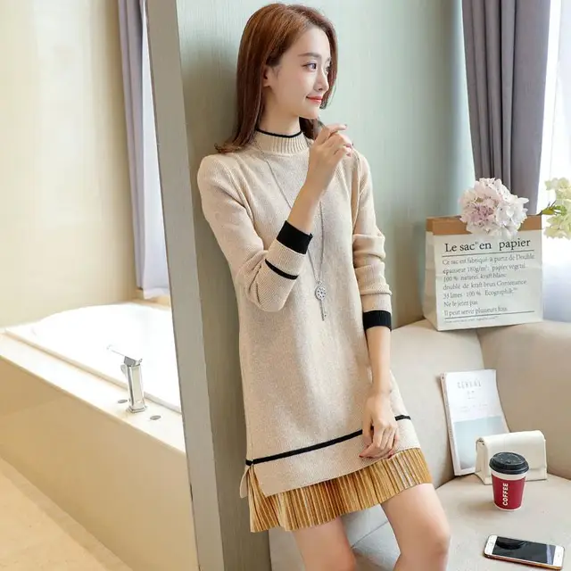 Aliexpress.com : Buy New Korea Style Knitted Dresses Women Mini Dress ...