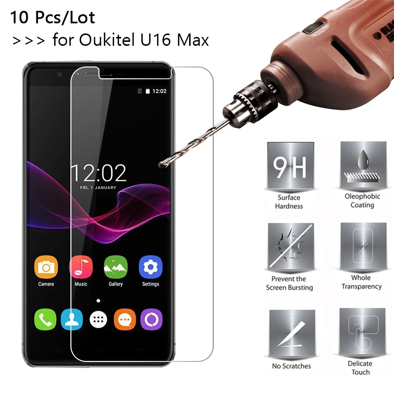 10 шт./лот Премиум закаленное Стекло для Oukitel U16 Max Экран протектор для Oukitel U16 Max Free отслеживания