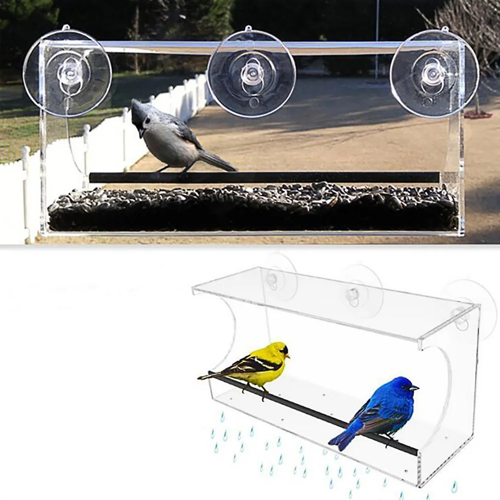 Кормушка контейнер для птиц съемное устройство кормления домашних животных