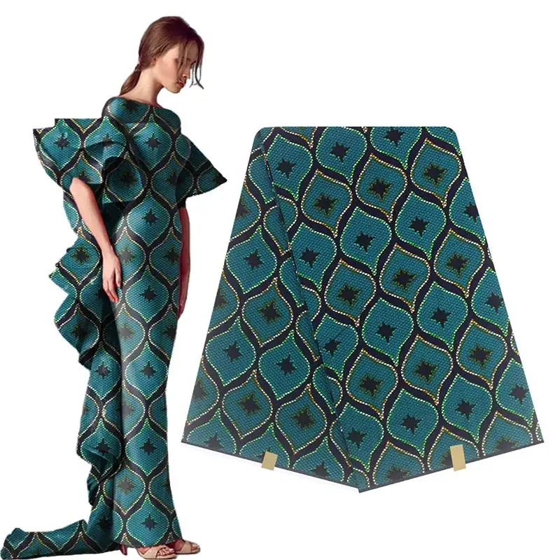 

2019 High quality hollandais wax print fabric african cotton real dutch prints wax fabrics for nigerian garments