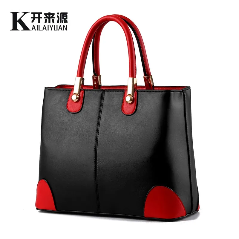 KLY 100% Genuine leather Women handbags 2018 New bag lady in black and white ladies fashion handbags Shoulder Messenger Handbag KLY 100% Genuine leather Women handbags 2018 New bag lady in black and white ladies fashion handbags Shoulder Messenger Handbag