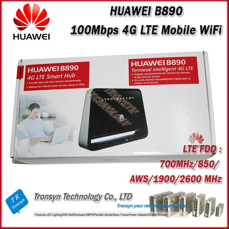 Новинка! аппарат не привязан к оператору сотовой связи LTE FDD 100 Мбит/с HUAWEI B890 4 аппарат не привязан к оператору сотовой связи беспроводная точка доступа шлюз с внешней антенны с USB, RJ11 и LAN Порты и разъёмы