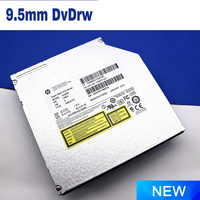 Перезаписывающий привод для ноутбука Lenovo Y510P Dell 9 5 мм SATA DVD CD +/ R RW|Оптические