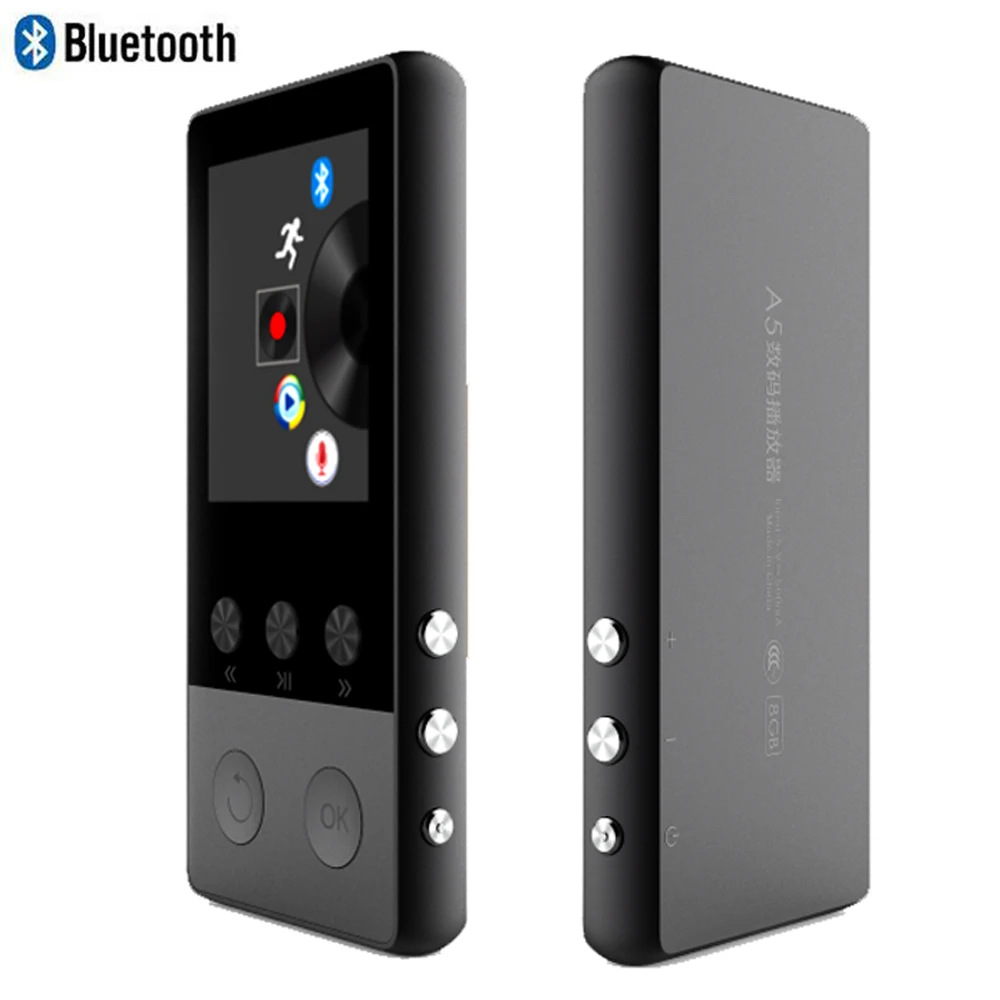 Bluetooth MP4 плеер 8 ГБ с 1 дюймовым экраном может воспроизводить 80 часов FM радио