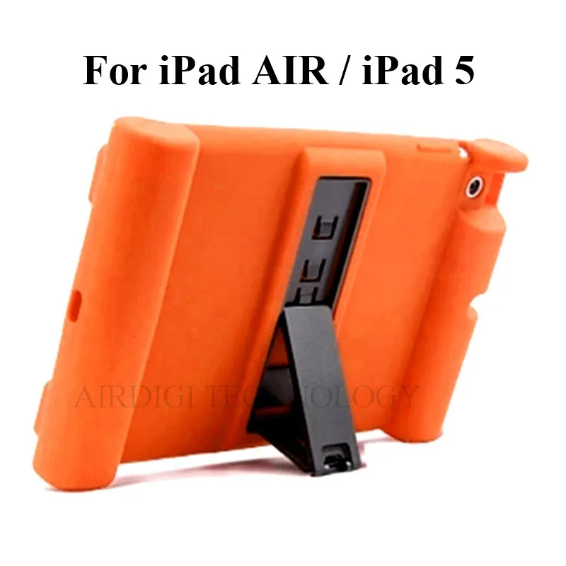 Смарт-чехол с подставкой Чехол для iPad 5 iPad Air 1 чехол Дети дети Безопасный силиконовый для iPad Air 1 защитные чехлы конфеты цвета - Цвет: with kickstand