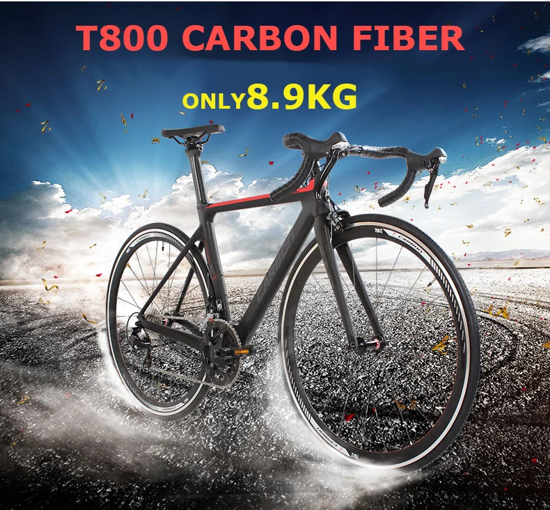 Cheap 700C carbon fiber road bike t800 super lightweight Road cycling competition level 22 variable speed system Carbon frame fork 0 Cheap 700C carbon fiber road bike t800 super lightweight Road cycling competition level 22 variable speed system Carbon frame fork 0