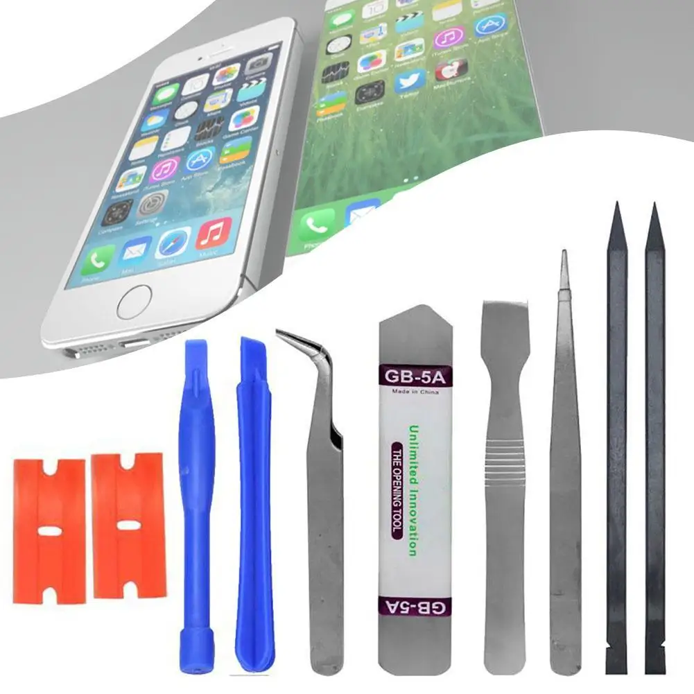 Universal 10 in 1 Smart Cell Mobile Phone Repair Tools Opening Pry Kit Screwdriver Set for