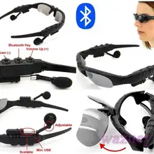V4.1 солнцезащитные очки совершения вызовов по Bluetooth Функция гарнитура наушники Солнцезащитные очки с микрофоном для iPhone samsung* 100 компл./лот