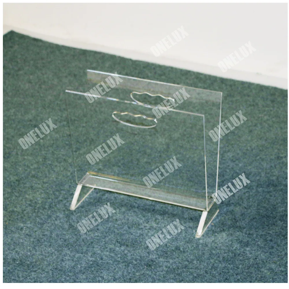 V-شكل الاكريليك مجلة a4 الحجم ، كتاب تخزين حامل ، وسيت سطح المكتب ملف صحيفة كتيب الجرف