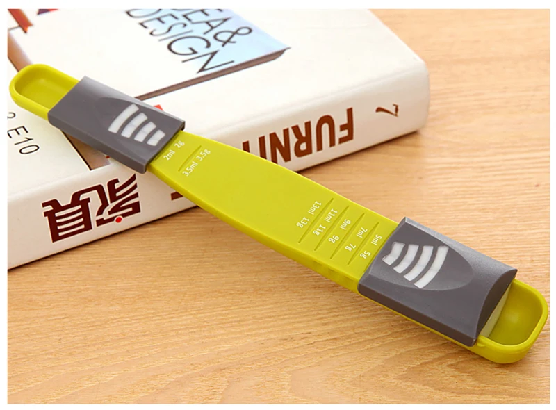 LIYIMENG Measure Cup Double End Nine Stalls Adjustable Scale Measuring Spoons Metering Spoon Baking Tool Kitchen Scales Accessories12