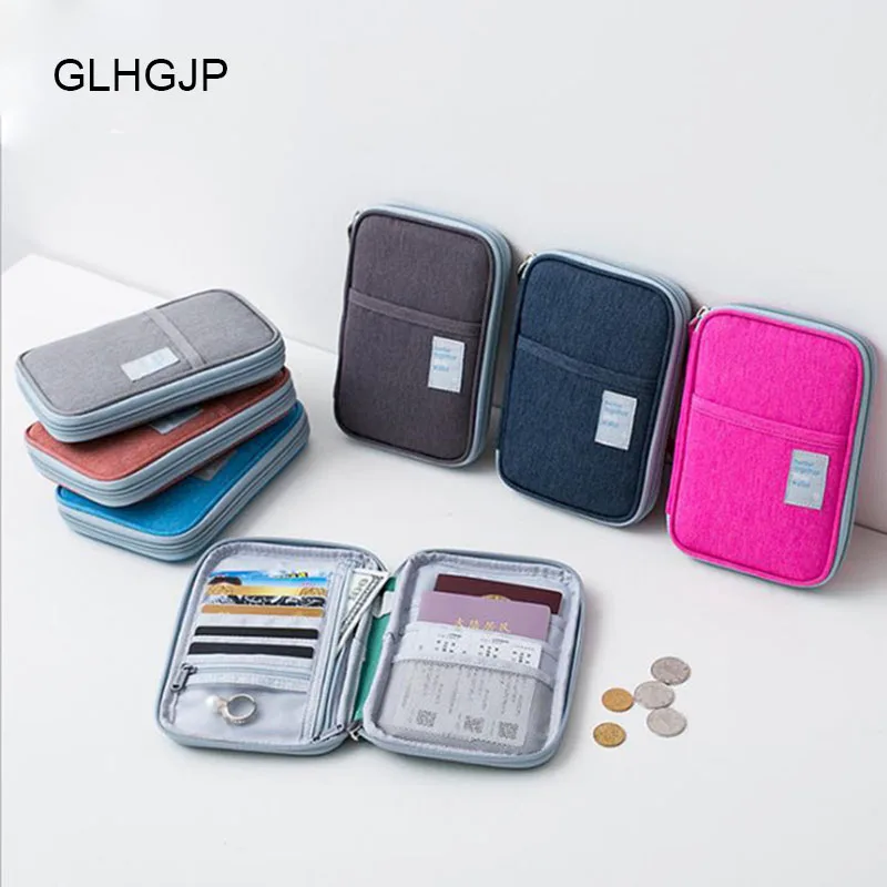 GLHGJP Waterproof Oxford Multi function Passport Wallets Travel