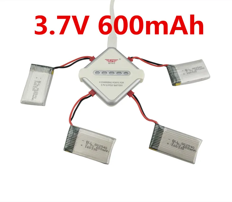 Feiyu FY550 huaJun HJ818 HJ819 hengdi 1315 RC Квадрокоптер 3 7 v 600mah литий-полимерный аккумулятор * 4 шт +