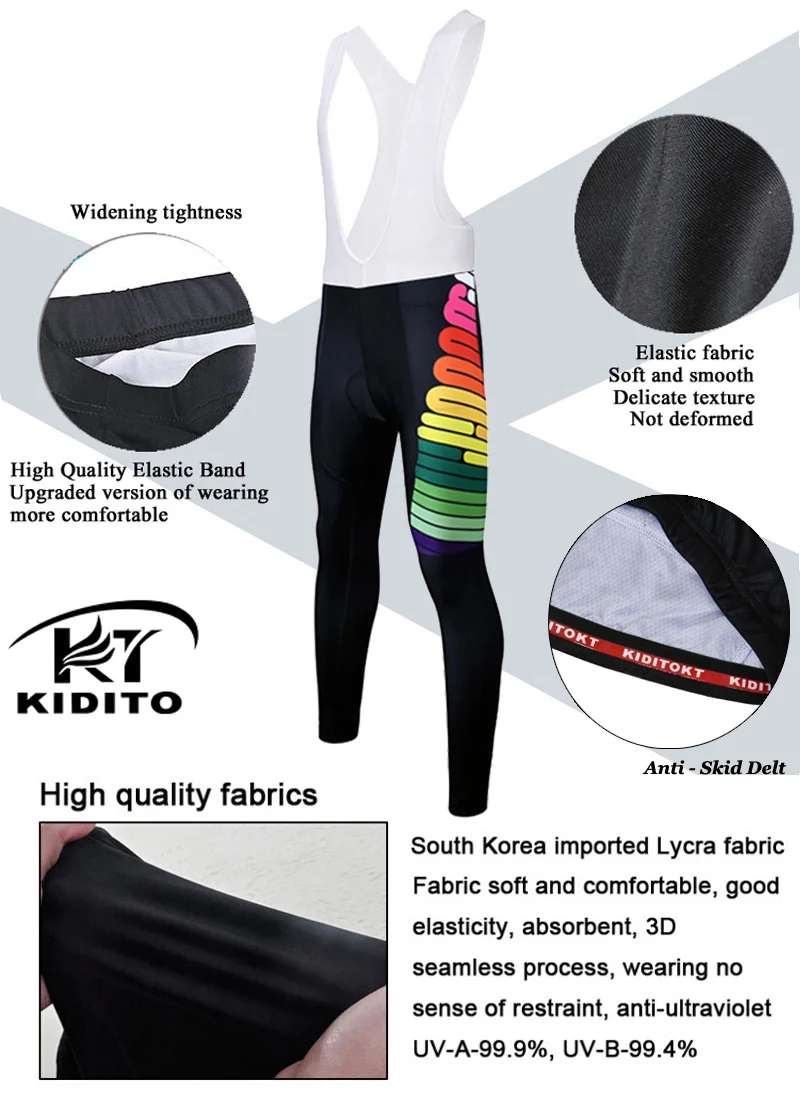 KIDITOKT, женские зимние теплые штаны для велоспорта, 3D гелевые мягкие колготки для горного велосипеда, удобные велосипедные брюки