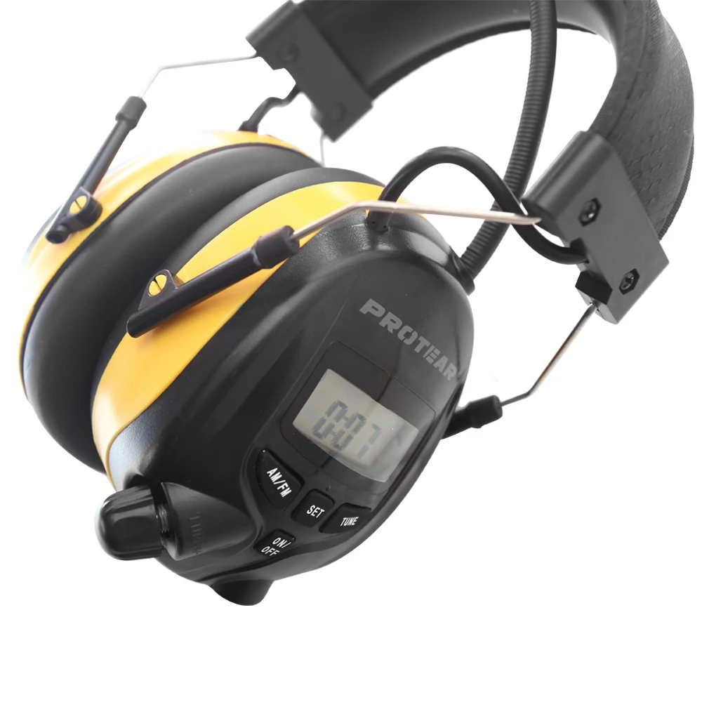 PROTEAR Gehörschutz mit FM-Radio und Bluetooth Wiederaufladbar PROTEAR Gehörschutz mit FM-Radio und Bluetooth Wiederaufladbar