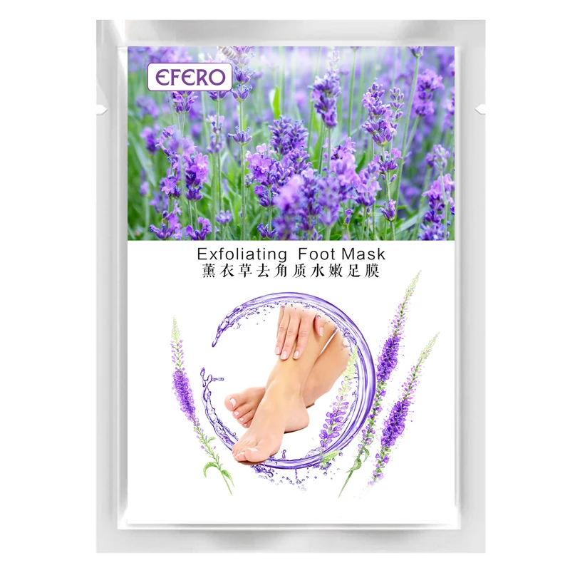 

efero Feet Peeling Mask Exfoliating Foot Mask Exfoliation for Feet Mask Socks for a Pedicure Remove Dead Skin Foot Cream 2pcs