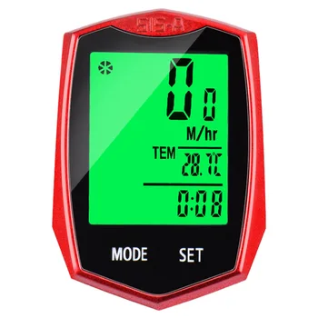 

Wireless Bike Speedometer Waterproof Cycle Cycling Odometer LED Bicycle Computer